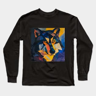 Abstract Wolf Long Sleeve T-Shirt